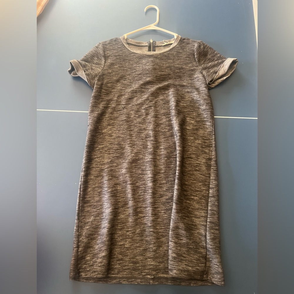 Zip up grey dress